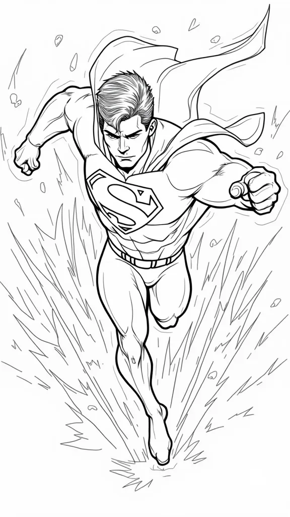 free superman coloring pages